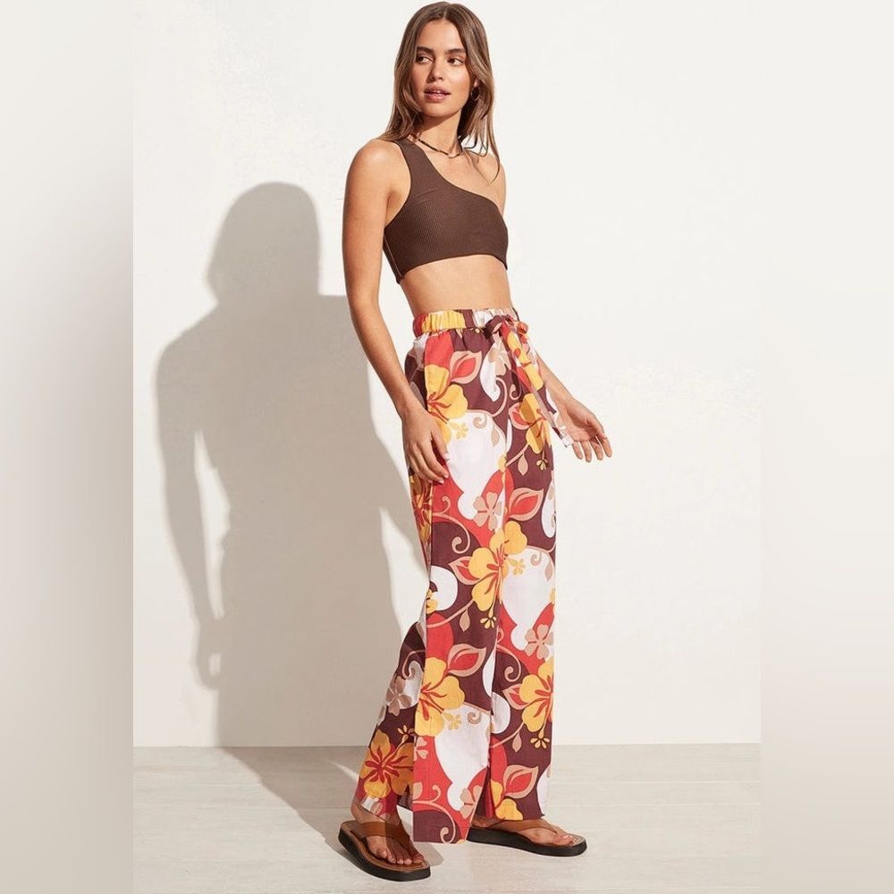 Faithfull Celvia Cotton Pant - Ulani Floral Print